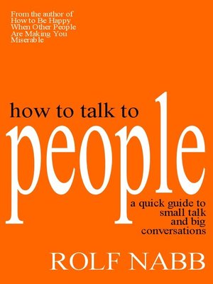 cover image of How to Talk to People
